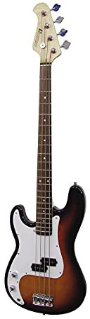 DIMAVERY PB-320 E-Bass LH, sunburst | E-Bass für Linkshänder