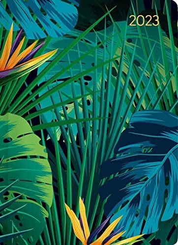 Mini-Buchkalender Style Jungle 2023 - Taschen-Kalender A6 - Dschungel - Day By Day - 352 Seiten - Notiz-Buch - Alpha Edition