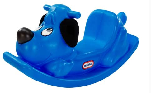 Little Tikes Schaukelpferd , Aktives Spielen für Kleinkinder , Einface Griffe mit Grip und Stabiler Sattel für Sicherheit , Robuste Konstruktion , Hund, (BLAU)