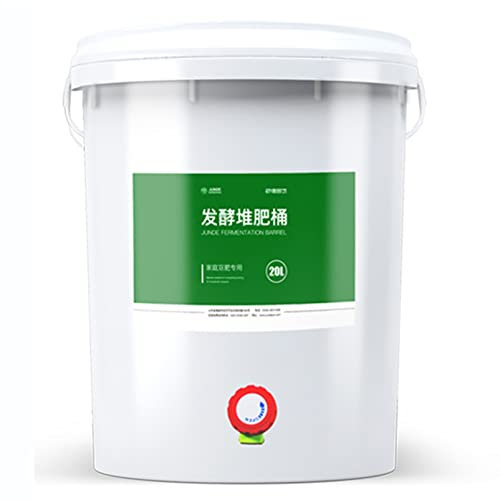 20L Compost Bin Recycle Composter, Food Waste Recycling Compost Pail with Sealed Lid, Kitchen Garden Trash Can Odorless Compost Bucket, Cupboard Bin Waste Container Create Rich Organic Compost