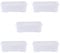 Wham Crystal 5 x 32L Stackable Plastic Storage Boxes with Lids | Ideal for Home, Office, Toys & More | Medium Boxes | Made in UK - Clear