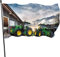 Flagge 150x90cm Outdoor Windward Fahne Lebendiges Farbbanner Gartenflagge Bauernhof Traktor Dekorative Flagge Polyester Yard Fahne Lustige Große Flagge für Terrasse Rasen Home Decor