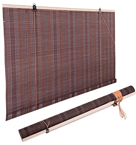 V3VOGUE Store Bateau en Bambou Store Enrouleur Extérieurs - Stores Romains, Pare-Soleil Occultant Rideaux Décoratifs, pour Terrasses, Pergola, Fenêtres, Store en Bambou Intérieur