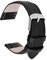 TIESOME Ersatz Uhrenarmbänder Uhrenarmband 18mm, Armband Uhren PU Leder, Verstellbare Uhren Armband mit Schnellverschluss Ersatzbänder, Watch Straps Band für Herren Men (Schwarz 18mm)