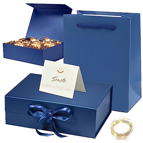 Regalo Magnetico Scatole con Nastro e fiocco, Riutilizzabile, confezione decorativa, per compleanno, anniversario, Natale