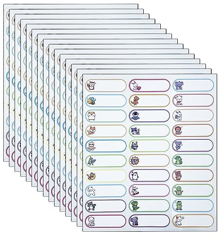 WYAN 450 Stück Namensschild Aufkleber,personalisierte Namensaufkleber,Farbige Selbstklebeetiketten geeignet,für Schule, Büro, Parteien, Küche, Kinder Kleidung(6 * 2cm)
