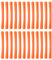 PATIKIL 3 Rubber Bands, 24 Pcs Durable Elastic Stretchy Bands for Books, Notebooks, Art, Traps, Exercise, Cooking, Orange