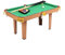 NOALED Billard-Spieltisch, Billardtisch für Kinder und Erwachsene, Tisch-Billardtisch-Set mit Spielbällen, Stöcken, Kreide, Bürste und Dreieck, 124,9 cm (grün, S)