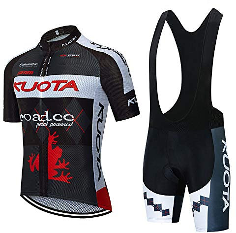 DEHIWI Radtrikot Set Herren Kurzarm Fahrradbekleidung Sommer Fahrradtrikot Radfahren Anzug Herren Fahrrad Trikots für Radfahren MTB