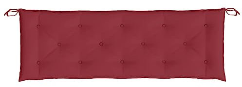 Gecheer Gartenbankauflage, Bankauflage, Sitzkissen Outdoor, Polsterauflage Bankpolster, Bankkissen, Weinrot 150x50x7 cm Oxford-Gewebe