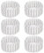 Elsjoy 6 Pieces 5×90cm Miniature Fairy Garden Fence, Decorative Wooden White Picket Fence Mini Wood Garden Fence, Mini Farm Fence for Crafts, DIY Diorama Project, Dollhouse, Plant Pot