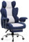 GTPLAYER Gaming Chair, Executive Office Desk Ergonomic Computer Chair with Footrest Heavy Duty High Back Lumbar Support Home Recliner Swivel Chairs (Dark Blue-White)