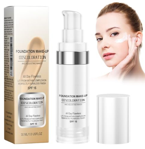 Farbwechselnde Foundation Foundation Color Changing für Reife Haut, Feuchtigkeitsspendende Leichte Langanhaltende Flüssige Make-up-Basis, Flüssige Grundierung Farbwechsel-Foundation für Alle Hauttypen