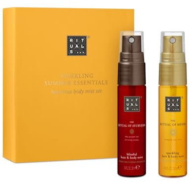 Rituals Summer Essentials Sparkling Luxurious Body Mist Set Ayurveda & Mehr 20 ml pro Reise-Set in Geschenkbox