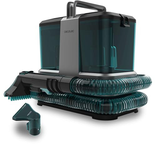 Cecotec Limpiatapicerías con Cable Conga 2000 Carpet&Spot Clean Compact. Aspirador de Tapicerías con 330 W de potencia, diseño compacto y depósitos de 800 ml y 500 ml.