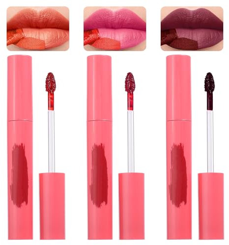 3 Pcs Lip Tint Stain Peel Off Set Brillo De Labios Matte Nude Magic Tattoo Set De Maquillaje Lip Gloss Lip Liner Lip Tint Peel Off Pintalabios Peel Off Stain Lip Tint Lip Tint Stain Peel Off Set