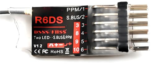 R6DS 2 4 GHz Fernbedienungsempfänger 6/10 Kanäle SBUS/PWM/PPM Für Fixed Wing AT9S/AT9S AT10 AT10II Sender