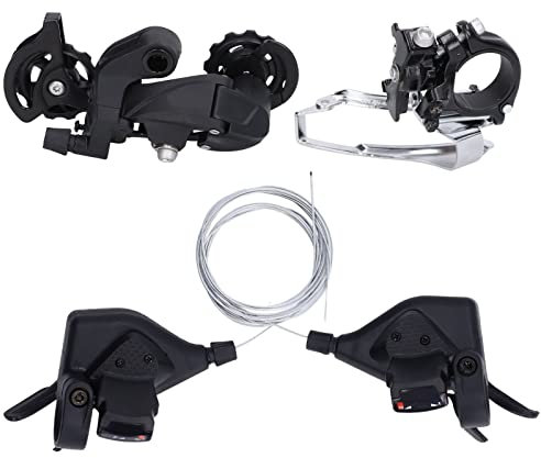 ANKROYU 30-Gang-Gruppenset, rostfreier Schalthebel vorne und hinten, Multifunktions-Schalthebel vorne und hinten, Schaltwerk-Set für Mountainbike-Zubehör