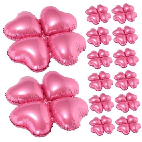 GLEAVI 50pezzi Palloncino in Foil Forma Di Cuore Rosa Per Decorazioni Di Feste Di Compleanno Ed Eventi Festivi Versatili