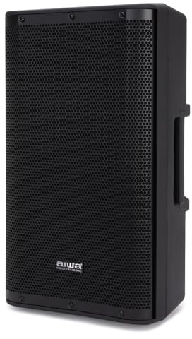 AIWA APRO-12 Selbstverstärkender Lautsprecher, 30,5 cm (12 Zoll), Bluetooth 5.0 TWS und DSP, 250 W RMS Bi-Amp, Klasse D, 122 dB, XLR/Klinkeneingänge, Mischausgang, 220 V