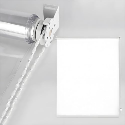 Wasserdichter Rollo, winddicht, für den Außenbereich, transparent, Zugluftstopper, Vorhang für Carport, Balkon, Terrasse und Veranda, verstellbare Größe (B x H): 50200 x 50300 cm