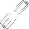 vidaXL 2X Fourchettes de Broche Acier Barbecue Rôtissoire de Jardin Patio