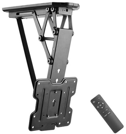 Allcam ECM522A Electric Motorised TV Bracket Ceiling Mount, 6° Level Adjustment & Height Adjustment to suit most LCD/LED TVS 23-43, Max Mount Size 200x200