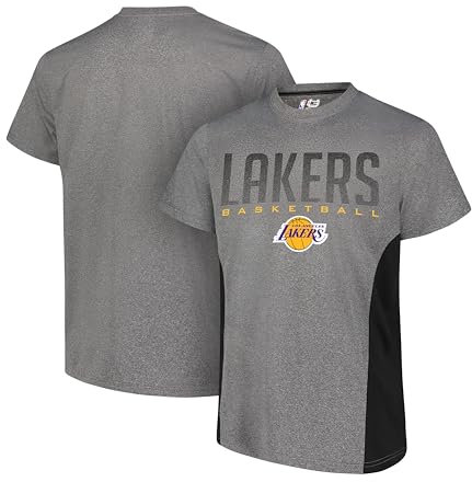 Ultra Game Herren NBA Active Tee Shirt, Dunkelgrau meliert, Medium