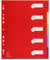 Exacompta 4805E Premium-Register für DIN A4 MAXI aus langlebigem Kunststoff 5-teilig volle Höhe 24 x 29,7 cm blickdicht 5 Farben mit Organisationsdruck auf der ersten Seite Trennblätter