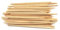 BambooMN 8.5 Long 6mm Thick Bamboo Semi Point Candy Apple, Corn Dog, Multipurpose Food Skewer, 100 Pieces