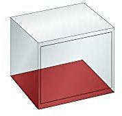 Lista | Schubladenschrank-Leergehäuse | Außen-BxT 1023 x 725 mm | Höhe 1450 mm | enzianblau