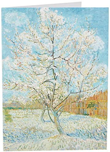 Fine Art Prints CPWBC1430 Van Gogh The Pink Peach Tree Grußkarte, 17,5 x 12,5 cm