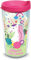 Tervis 1316646 Believe in Dreams - Bicchiere termico con unicorno e coperchio, in Tritan, 40 ml, trasparente