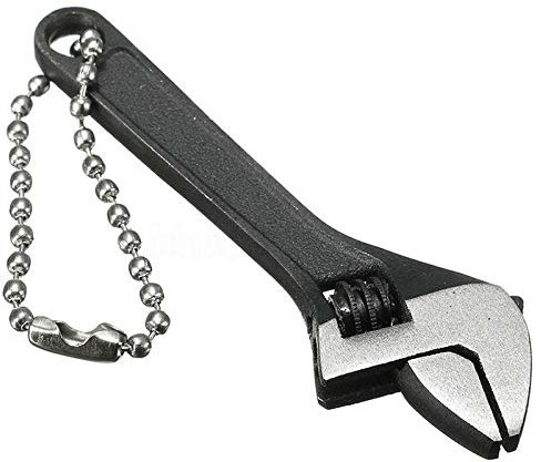 BE-TOOL Adjustable Spanner 4 Black Small Spanner Mini Jaw Monkey Wrench for Industry and Auto Repair (Pack of 1)
