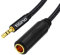 Tisino Jack to 3.5mm Adapter, 6.35mm Female to Mini jack Male Stereo Audio Adapter for Headphone, Amplifiers, Guitar, Amp etc. - 10ft/3m