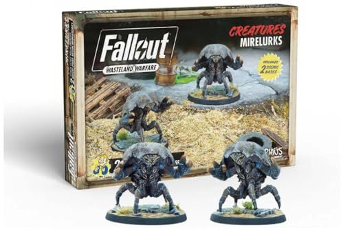 Modiphius Entertainment | Fallout Wasteland Warfare | Creatures: Mirelurks | Miniatures | Unpainted