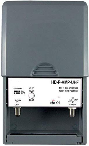 HDME Préamplificateur de mât UHF terrestre TNT Gain 38dB