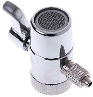Ocobudbxw Wasserfilter Wasserhahn Umstellventil Ro System 1/4 Zoll 2,5/8 Zoll 3/8 Zoll Rohrverbinder Wasserreiniger Wasserabscheider Umstellventil Einzelschnitt Schalter