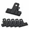 6 Pcs Black Large Bull Clips, Bull Hinge Clip Binder Clips File Money Clamps for Photos, Papers, Food Bags, Art & Crafts, Office, School and Kitchen (77 mm)