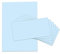 Briefpapier-Set Briefpapier mit Umschlag blau Briefbogen einfarbiges Papier selbstklebende Umschlag für Briefe Einladungen (10 Blätter + 10 Umschläge)