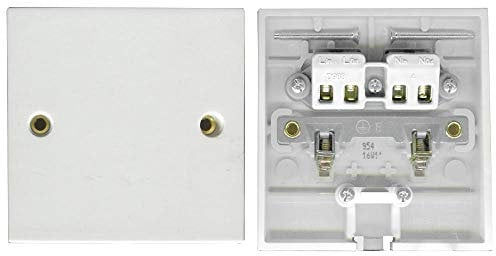 British General Flex Outlet Plate, 20A, White | SWITCHES/Socket OUTLETS Switch RANGES Electrical, 1 X Qty - 954