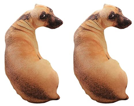 Toyvian 2stücke Simulation Dog Pillow Weicher Plüsch Hundekissen Für Sofa Bett Und Auto Als Kreatives Für Tierliebhaber