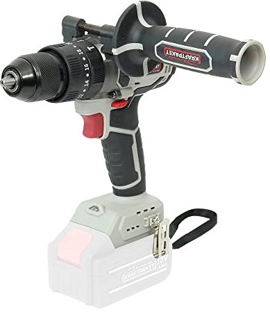 Dino KRAFTPAKET 18V-75Nm Bürstenloser Akku Schlagbohrschrauber Bohrschrauber Akkuschrauber (-SOLO-) mit 13mm Stahl-Schnellspannbohrfutter, 20+3 Stufen 2-Gang, LED, Motor bürstenlos (Brushless)