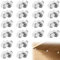 20 Stück Regalstützklammern, 5 mm Metallregalklammern, Schrankstützregalstifte, Regalhalterklammern, Regalklammern für Ersatz-Bücherregal, Küchenschrank, Regale, Holz, Glas, Regale, Kleiderschrank