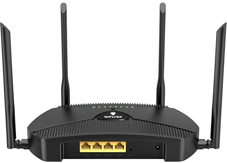 Wiflyer AX3000 WiFi 6 Mesh Router Dual-Band Gigabit Ethernet, nahtloses Roaming für große Häuser Smart Home & Gaming Ready Z8103AX-E