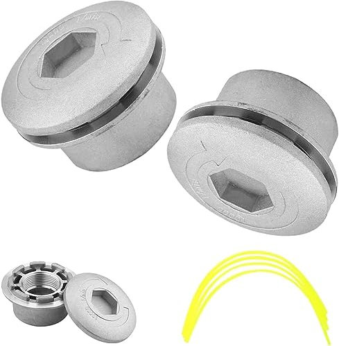 LATRAT 2 cabezales universales para desbrozadora, cabezal de desbrozadora, cabezal de desbrozadora resistente, cabezal de hilo para desbrozadora de gasolina
