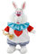 Disney Store Officiel Peluche Moyenne Lapin Blanc d'Alice au Pays des Merveilles, 33 cm, Figure en Peluche avec Remplissage en Granulés, pour Enfants Dès la Naissance