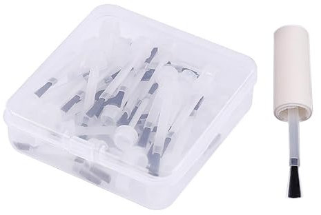 Folpus Brosse de remplacement pour vernis à ongles, applicateurs de liquide, outils de manucure, brosse pour Gel, 50 pièces