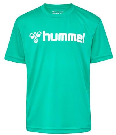hummel Unisex Kinder Hmllogo Jersey S/S Kids T-Shirt, Atlantis, 140 EU