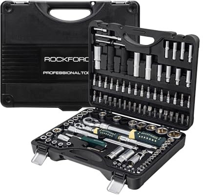 ForsagePol ROCKFORCE Werkzeugset Universal | Werkzeugkoffer 108-tlg., im Koffer